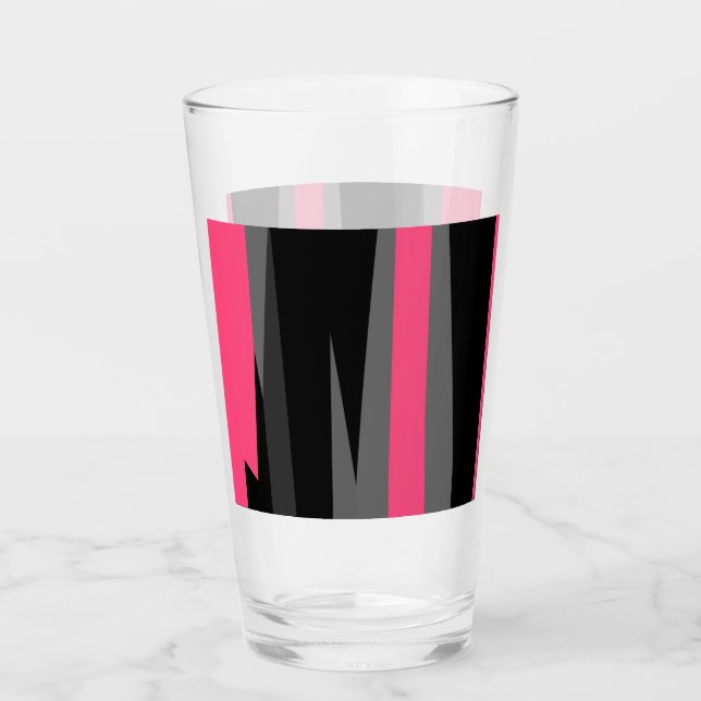 Copo De Pint Preto e Cinza rosa (Frente)