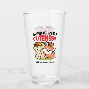 Copo De Pint Primavera dentro da cutena - Ilustração Adorável d