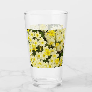 Copo De Pint Primavera Primroses Glass Tumbler