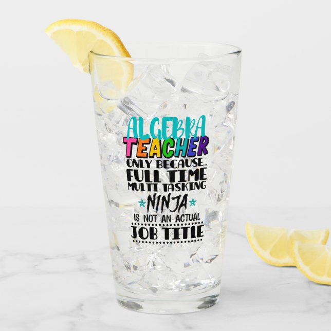 Copo De Pint Professor De Álgebra Apenas Porque O Tempo De Chei (Gelo frontal)