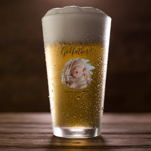Copo De Pint Proposta de Padrinho de Foto Moderno
