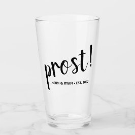 Copo De Pint "Prost" Saúde Vidro De Beer Presente De Casamento