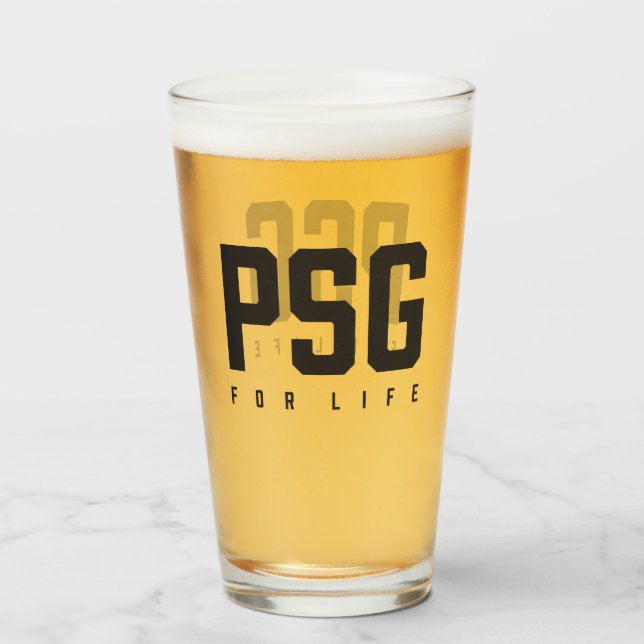 Copo De Pint PSG Para a Vida (Traseira (Preenchido))
