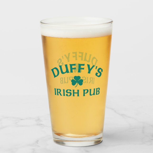 Copo De Pint Pub Irlandês Duffy (Frente (Preenchido))