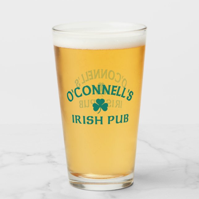 Copo De Pint Pub Irlandês O'Connell  (Frente (Preenchido))