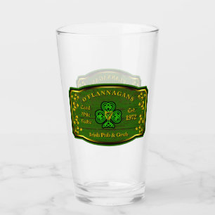 Copo De Pint Pub Irlandês - Vidro Personalizado De Pintura
