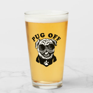 Copo De Pint Pug Off   Humor Engraçado Para Pug Lovers
