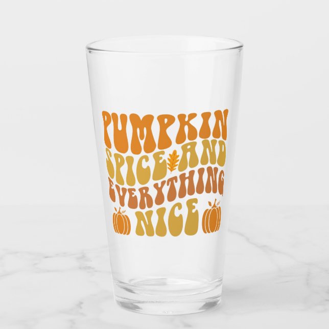 Copo De Pint Pumpkin Spice E Tudo Bem (Frente)