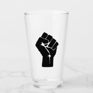 Copo De Pint Punho Negro Levantado - Protesto de Resistência