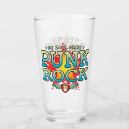 Copo De Pint Punk Rock Soul Glass Tumbler