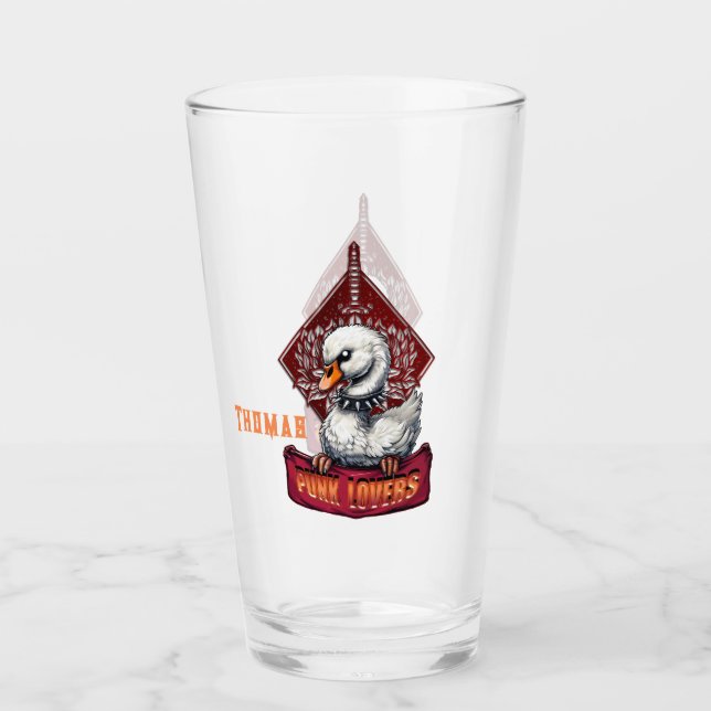 Copo De Pint Punk Swan: O rebelde preso. (Frente)