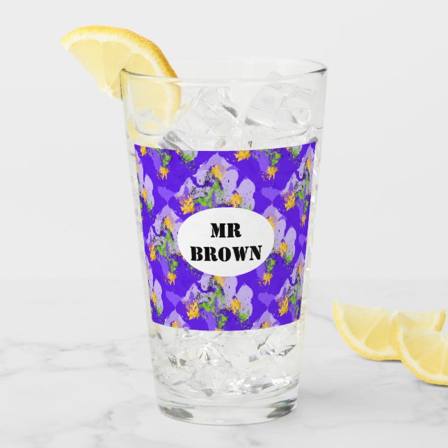 Copo De Pint Purple abstract conceptual art (Gelo frontal)