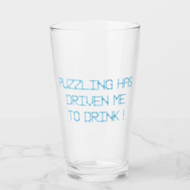 COPO DE PINT PUZZLING ME CONDUZIU A BEBER (Frente)