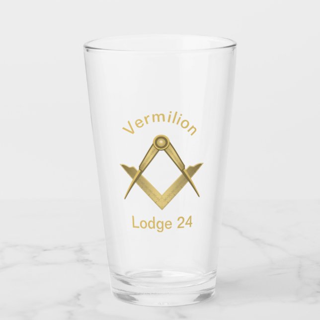 Copo De Pint Quadrado e Compass (Frente)