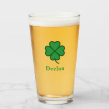 Quatro Folhas Verdes Irlandesas com Sobrenome