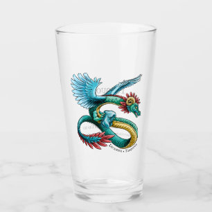 Copo De Pint Quetzalcoatl Dragon Dezembro de Birthstone Turquoi