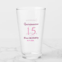 Quinceanera simples 15 de aniversário de fada rosa