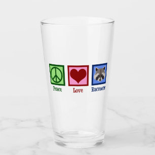 Copo De Pint Raccoons de Amor pela Paz