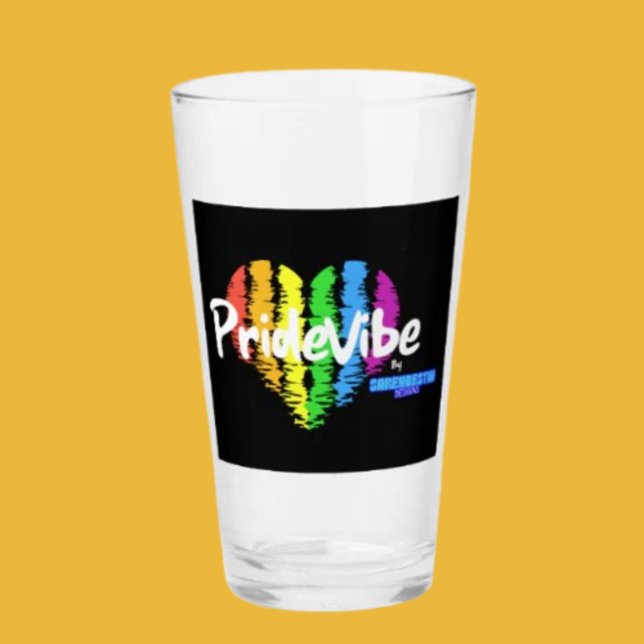 Copo De Pint Rainbow Heart PrideVibe: Beba com Orgulho (Criador carregado)