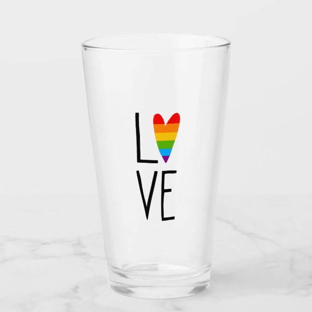 Copo De Pint Rainbow Love (Frente)