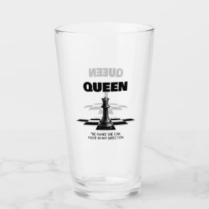 Copo De Pint Rainha Chess, Tenha Consciência Que Pode Se Mover