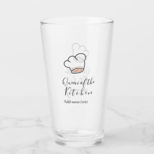 Copo De Pint Rainha da cozinha chef cozinhando adicionar nome c