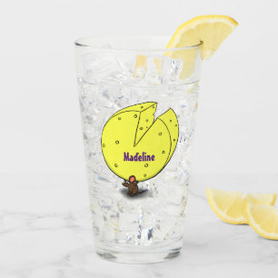 Copo De Pint Rato bonito com ilustração de desenho animado de q