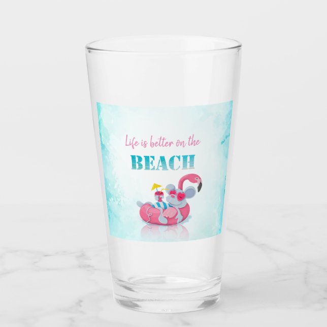 Copo De Pint Rato Fofo  Praia Estilosa   (Frente)