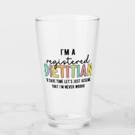 Copo De Pint RD Dietitiana Registrada Nunca Dons Engraçados Err