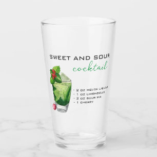 Copo De Pint Receita de Coquetel de Natal Bebida Verde