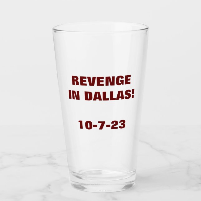 Copo De Pint RECEITAS NA Taça de Vidro DALLAS (Frente)