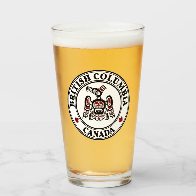 Copo De Pint Red Black Kaigani Thunderbird Americano (Frente (Preenchido))