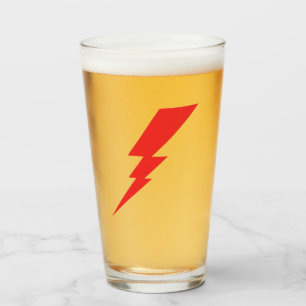Copo De Pint Red Flash Lightning Bolt
