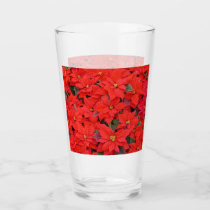 Copo De Pint Red Poinsettias I Festa Floral de Natal