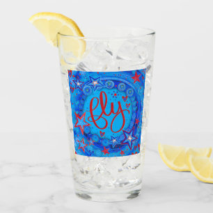 Copo De Pint Red White Blue Stars Inspirando Voo
