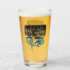 Copo De Pint Reflexão Colorida sobre o Esporte da BMX Bike