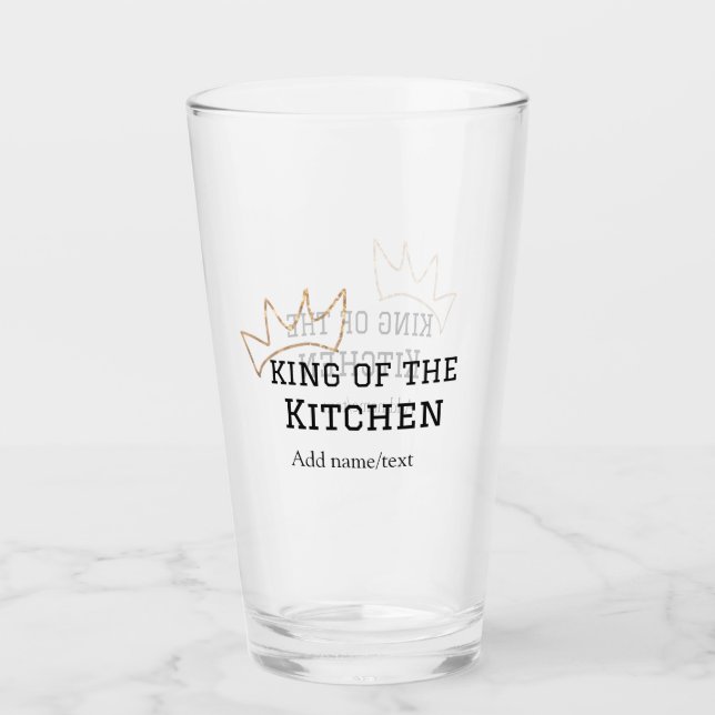 Copo De Pint Rei do cozinhar do cozinheiro da cozinha adiciona  (Frente)
