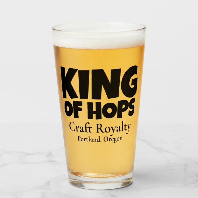Copo De Pint Rei dos Saltos - Royalties do Artesanato - Cidade  (Frente (Preenchido))