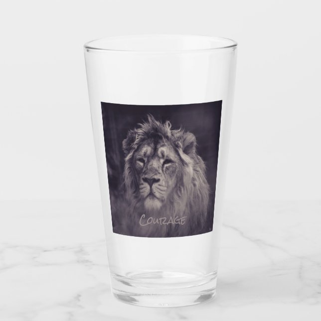 Copo De Pint Rei Leão da Coragem da Selva (Frente)