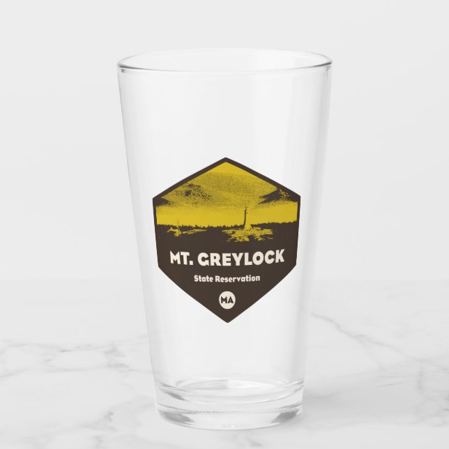 Copo De Pint Reserva de Estado do Monte Greylock Massachusetts (Frente)
