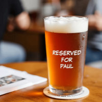 RESERVADO Para Nome | Ponto de Libbey personalizad