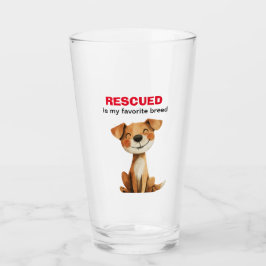 Copo De Pint Resgatado é o meu design favorito para cães da raç
