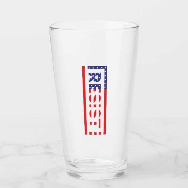 Copo De Pint RESISTENTE| Bandeira dos Estados Unidos (Frente)