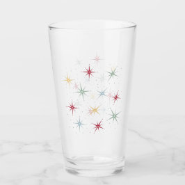 Copo De Pint Retro do Meio século Funky Atomic Starburst