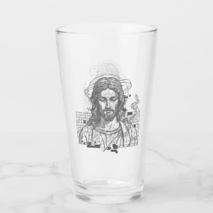 Copo De Pint Retro Grid Jesus Rei dos Reis Apocalipse 19:16