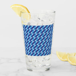 Copo De Pint Retro Legal Azul Vibrações Geométricas Abstratas d
