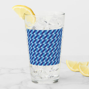 Copo De Pint Retro Legal Azul Vibrações Geométricas Abstratas d