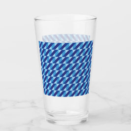 Copo De Pint Retro Legal Azul Vibrações Geométricas Abstratas d