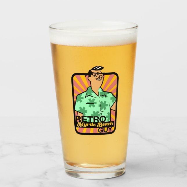 Copo De Pint Retro Myrtle Beach Cara (Frente (Preenchido))
