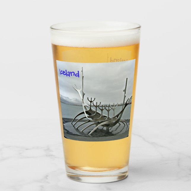 Copo De Pint Reykjavik Islândia (Frente (Preenchido))